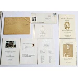 1964-1969 Boston First Day Stamp Ceremony Lot JFK Lucy Stone Wm Harnett Ephemera
